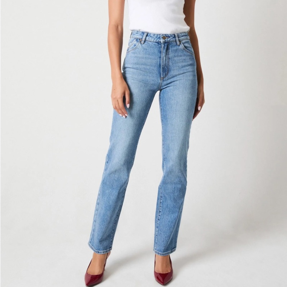 Rolla’s Original High Rise Straight Brad Blue Jeans